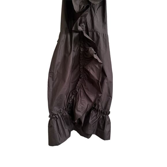 Eva Franco Ruffled Mermaid Hem Halter Dress NWOT Size 0 - Picture 4 of 7